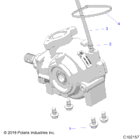 Drive Train, Gearcase Mounting, Front