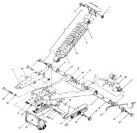 Swing Arm Weldment & Rear Shock Assembly