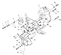 Gearcase/Brake Mounting Trail Boss