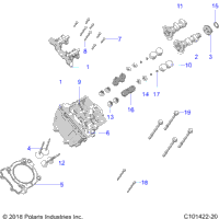 Engine, Cylinder Head, Cams & Valves