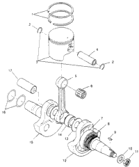 Crankshaft & Piston Xplorer 300