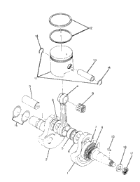 Crankshaft & Piston Assembly Trail Blazer