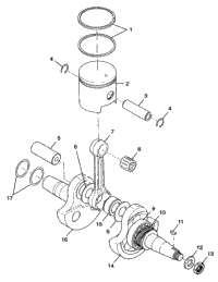 Crankshaft & Piston Trail Blazer