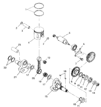 Piston & Crankshaft Swedish 4X4 400L