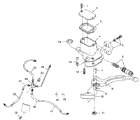 Controls Master Cylinder/Brake Line