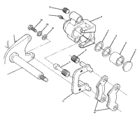 Front Brake Assembly 350 2X4