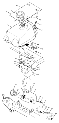 Fuel Tank Assembly 350 2X4