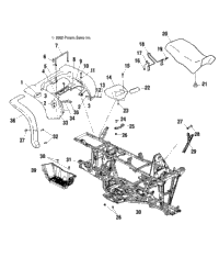 Rear Cab, Seat And Main Frame /Af/Ag