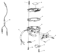 Controls Throttle Asm./Cable 4X4 250