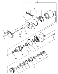Starting Motor Assembly Trail Boss
