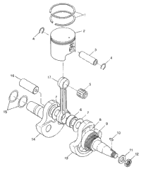 Crankshaft & Piston Xplorer 300