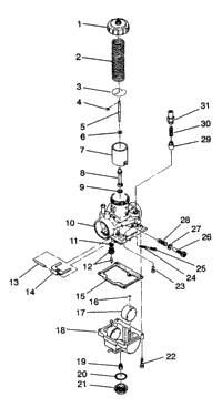 Carburetor 6X6 350L W938739