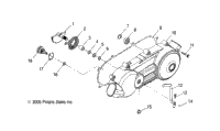 Engine, Crankcase Cover, Lh