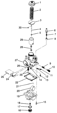 Carburetor Trail Blazer W97ba25c (4940124012D005)