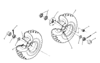 Middle Wheel Assembly 250 6X6
