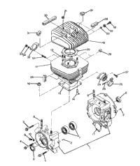 Crankcase & Cylinder Assembly Trail Blazer
