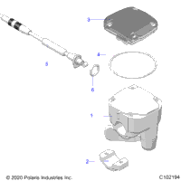 Steering, Controls, Throttle Asm. & Cable A21shy57al