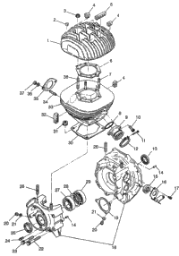 Crankcase & Cylinder Xpress W97ca28c (4939603960D003)