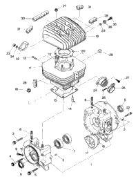 Crankcase & Cylinder Assembly