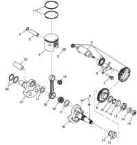 Piston & Crankshaft Big Boss 6X6 400L