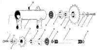 Details Front Drive Assembly Center Tightenter Assembly Pn 1380001