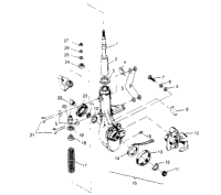 Front Strut Assembly 6X6 400L U.S. , Swedish S958740 & Norwegian