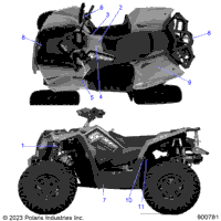 Body, Decals, Standard A24sgs95ct/S95ft
