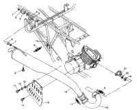Exhaust Assembl 6X6 250 W93872