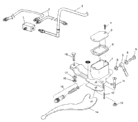 Controls Rh Master Cylinder/Brake Line Magnum 6X6 & Swedish Ma