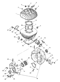 Crankcase & Cylinder Xpress W969530 (4935923592D004)