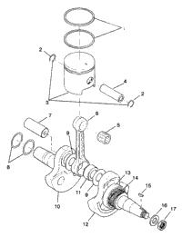 Crankshaft & Piston Trail Blazer