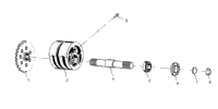 Front Tightener Assembly 6X6 400L, Swedish S948740 & Norwegian
