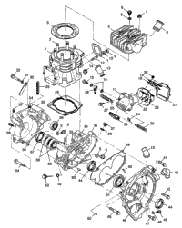 Crankcase & Cylinder Xplorer 400L