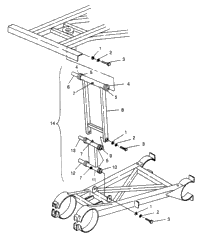 Rear Strut Stabilizer 6X6 400L & 6X6 400L Norwegian N968740