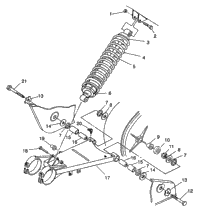 Swing Arm/Shock Mounting 6X6 350L W938739