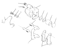 Front Brake Caliper Assembly 1988 4 X 4 Update 4/14/88