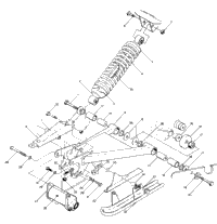 Swing Arm Weldment & Rear Shock Assembly