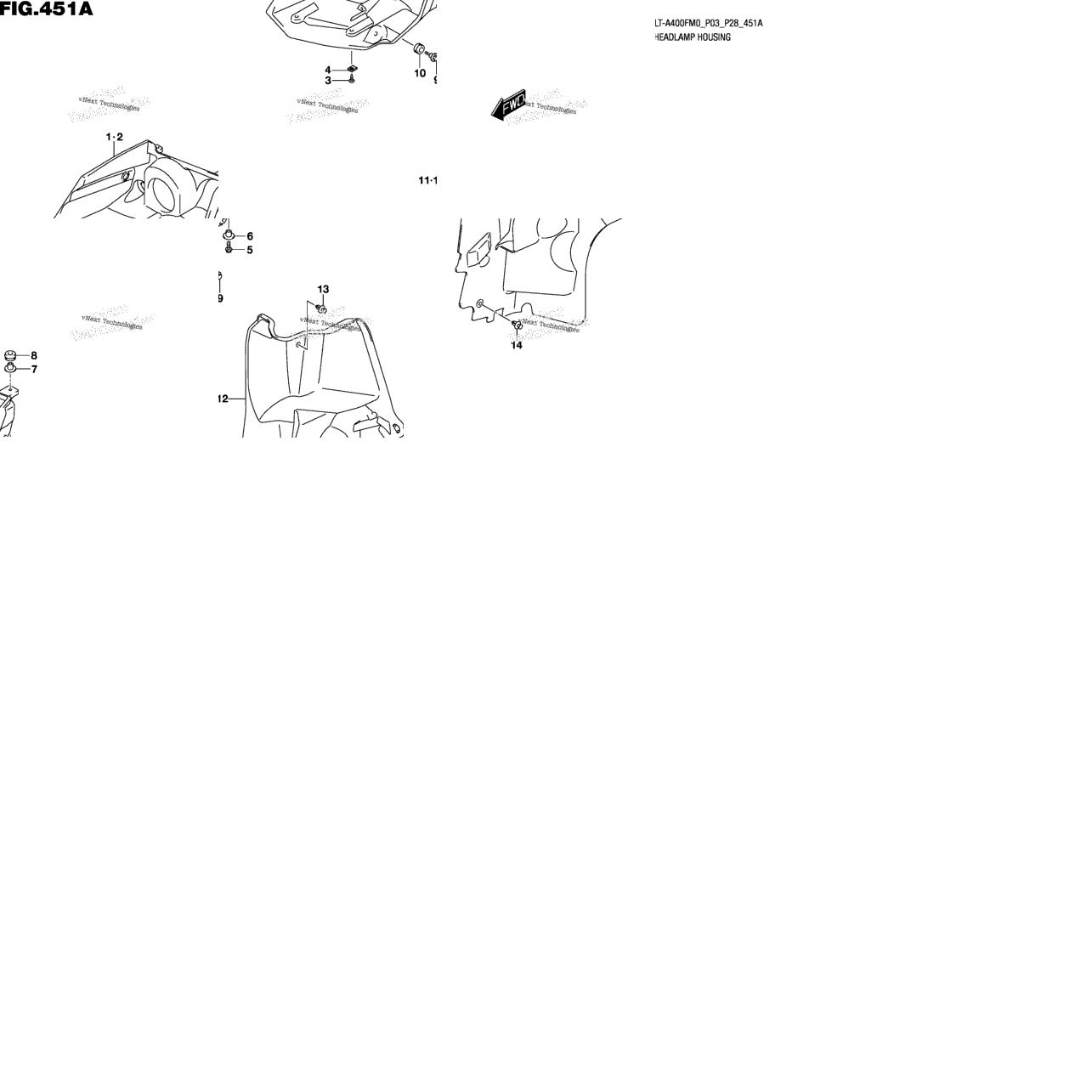 Front Lamp Housing
