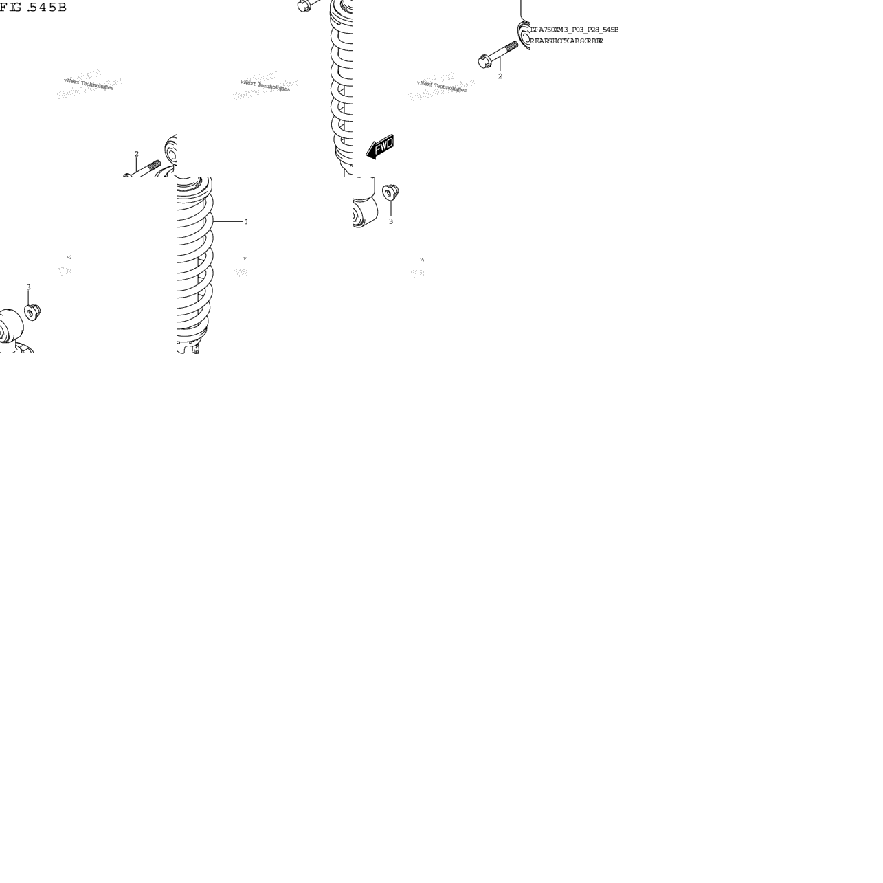 Rear Shock Absorber (Lt-A750xp)