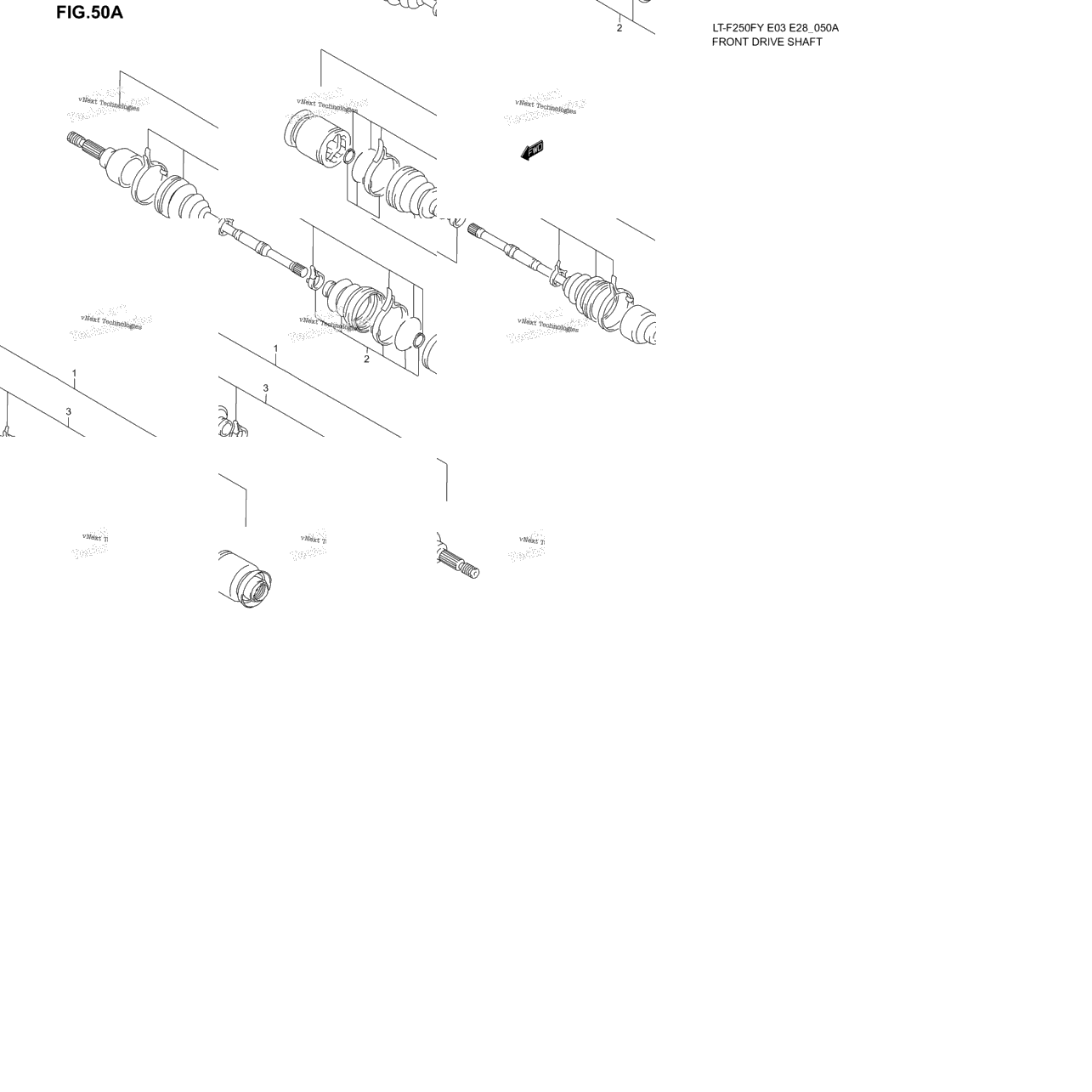 Front Drive Shaft (Model K1/K2)