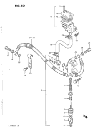 Rear Master Cylinder (Model G/H/J)