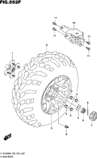 Lh Rear Wheel (Lt-A750xpm0 P33)