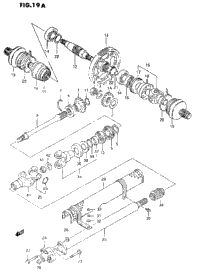 Secondary Gear -Propeller Shaft(Model S)