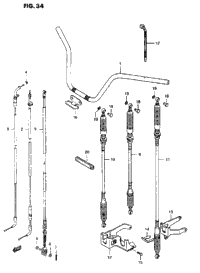 Handlebar Cable (Model J/K)