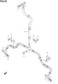 Front Brake Hose (Model K2/K3/K4/K5)