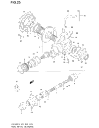 Final Bevel Gear (Rear)(Model W/X)