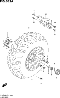 Lh Rear Wheel (Lt-A500xm1 P17)