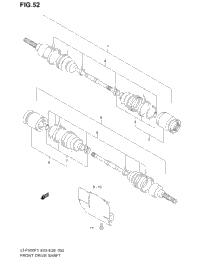 Front Drive Shaft (Model W/X)