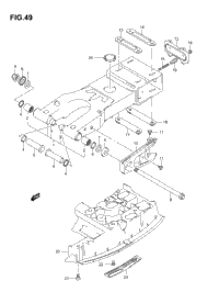 Rear Swinging Arm (Model K3%F.No.32113657)