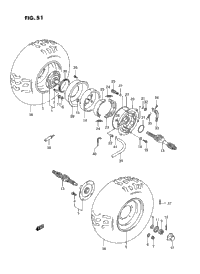 Rear Wheel (Model M/N/P/R)